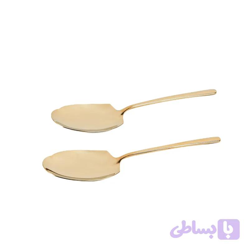ست دو عددی کفگیر لایف اسمایل مدل CUTRS-2-2 رنگ بژ