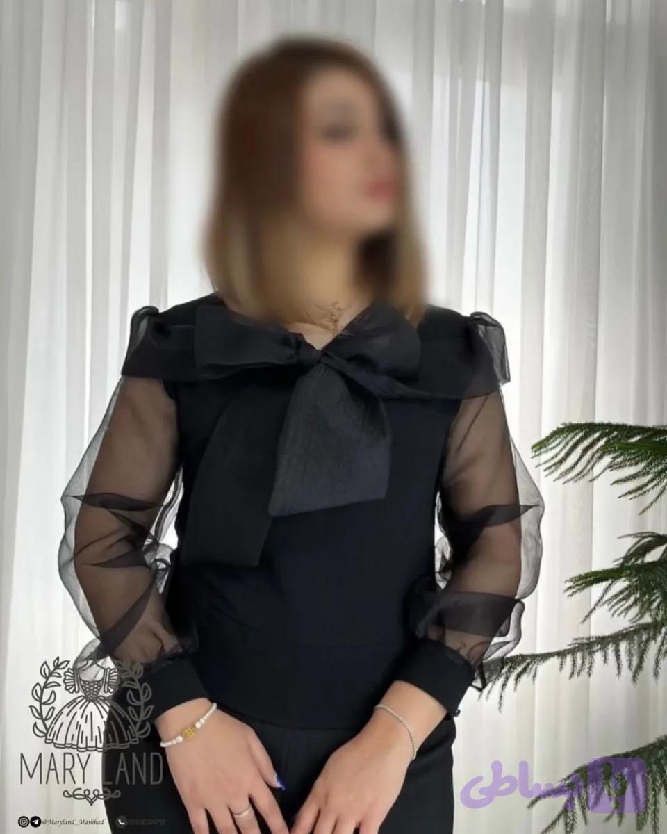 بلوز مجلسی یقه پاپیون