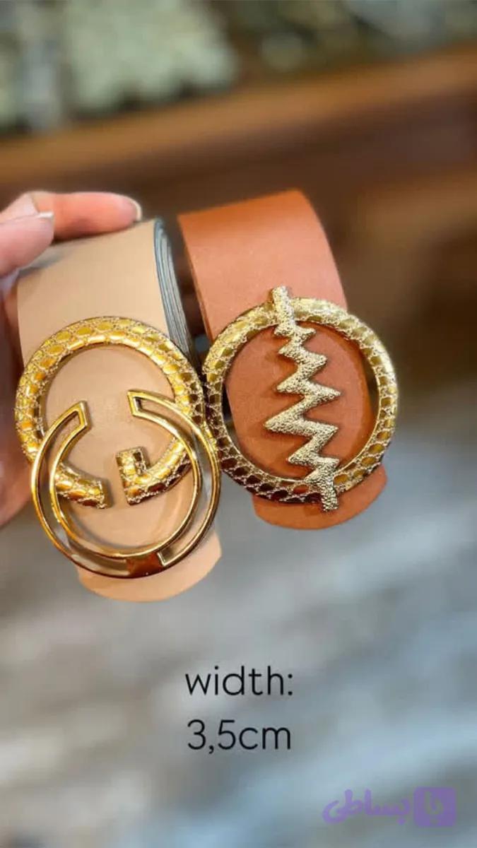 کمربند چرم سگک دار عرض 3.5