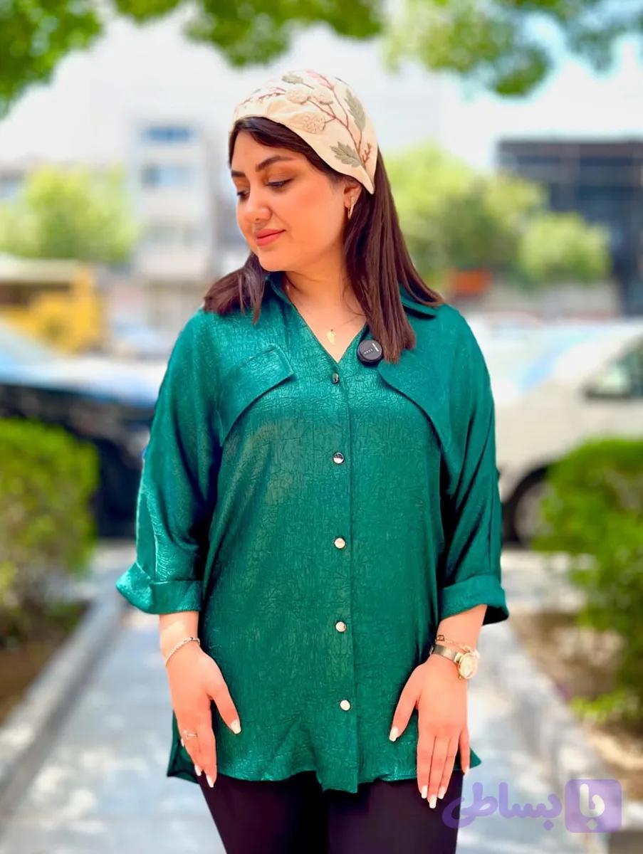 شومیز ساتن چروک