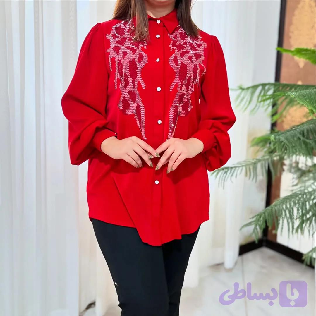شومیز مجلسی نگین دار