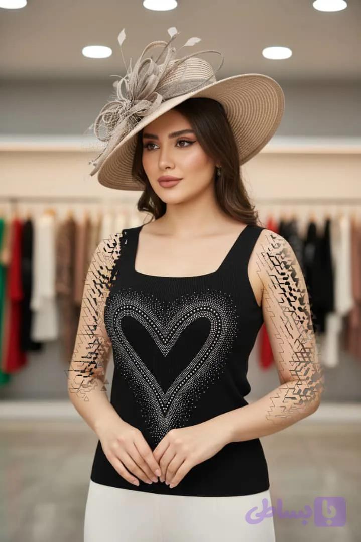 تاپ مجلسی نگین دار