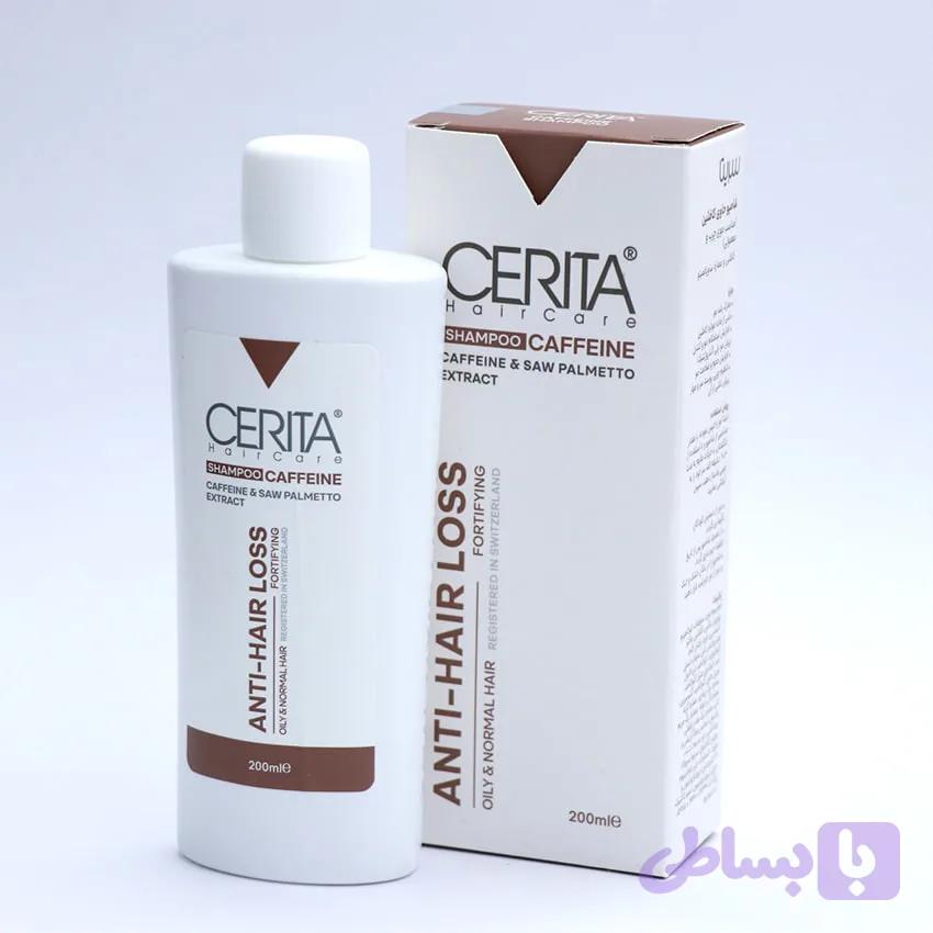 شامپو کافئین سریتا موی چرب و معمولی CERITA حجم 200 میل 91459