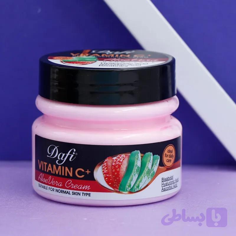 کرم آبرسان حاوی ویتامین C و عصاره آلوئه ورا دافی Dafi مناسب پوست های نرمال تاچرب حجم 270 میل 92848
