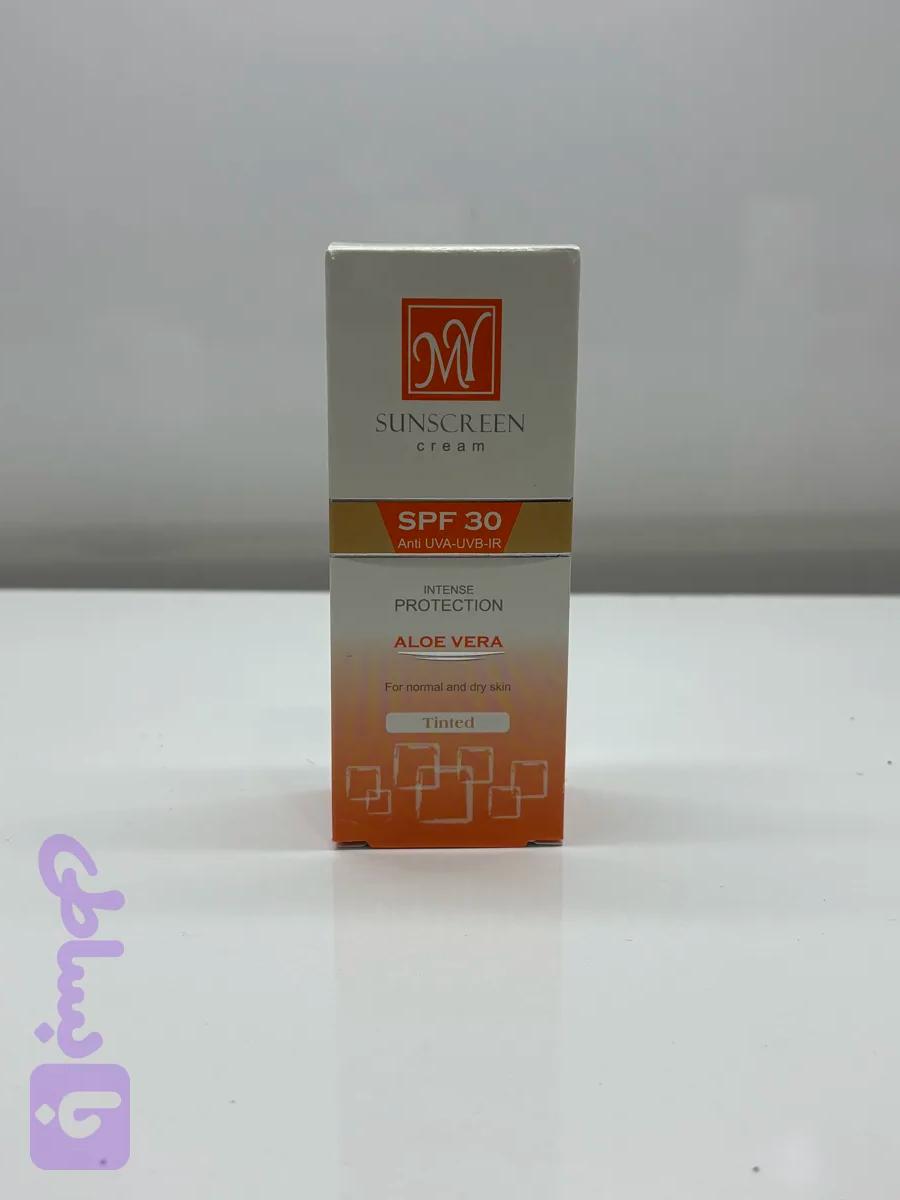 کرم محافظ افتاب spf 60 کرم پودری رنگی ۵۰ml مای ضد افتاب ۹۰۱۵۵
