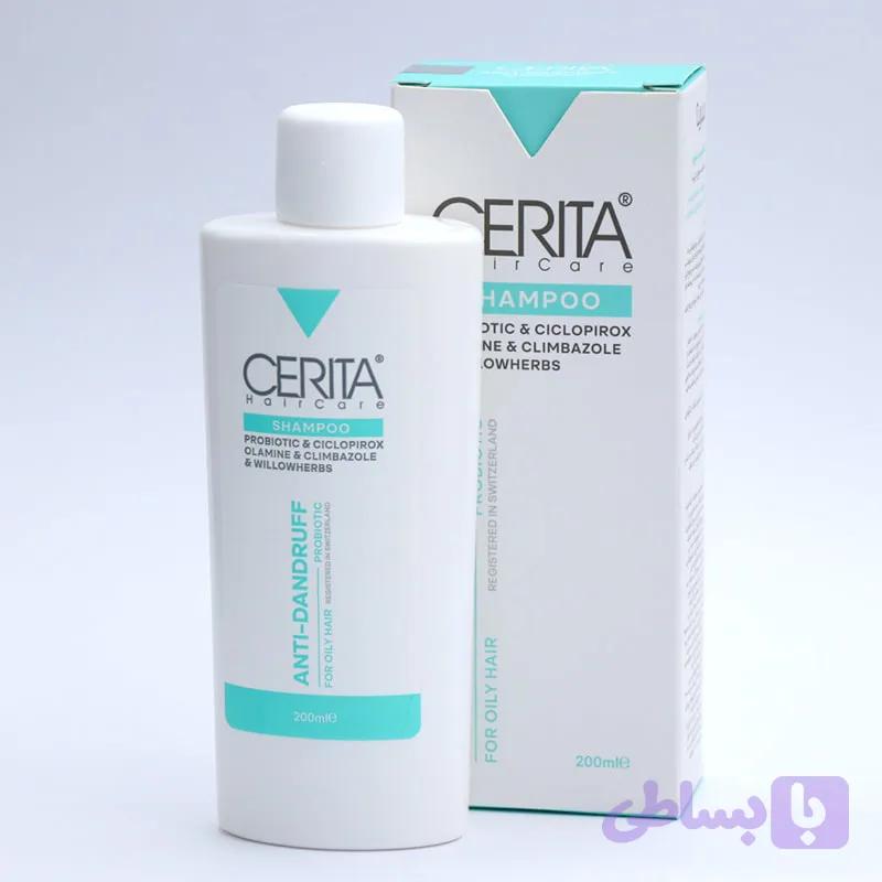 شامپو ضدشوره سریتا موی چرب CERITA حجم 200 میل 91460