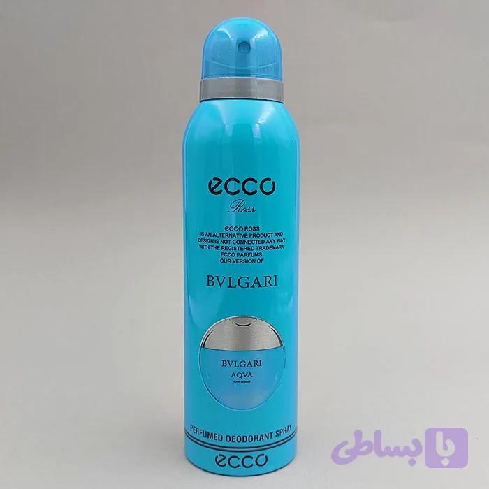 اسپری خوشبو کننده بدن اکو ecco مدل BVLGARI حجم 200 میل 90547