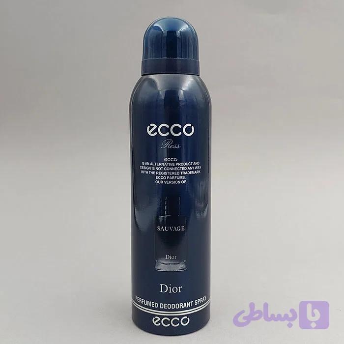 اسپری خوشبو کننده بدن اکو ecco مدل SAUVAGE DIOR حجم 200 میل 90547