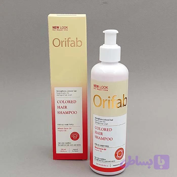 شامپو موهای رنگ شده اوری فاب Orifab حاوی جوانه گندم حجم 250 میل 93615