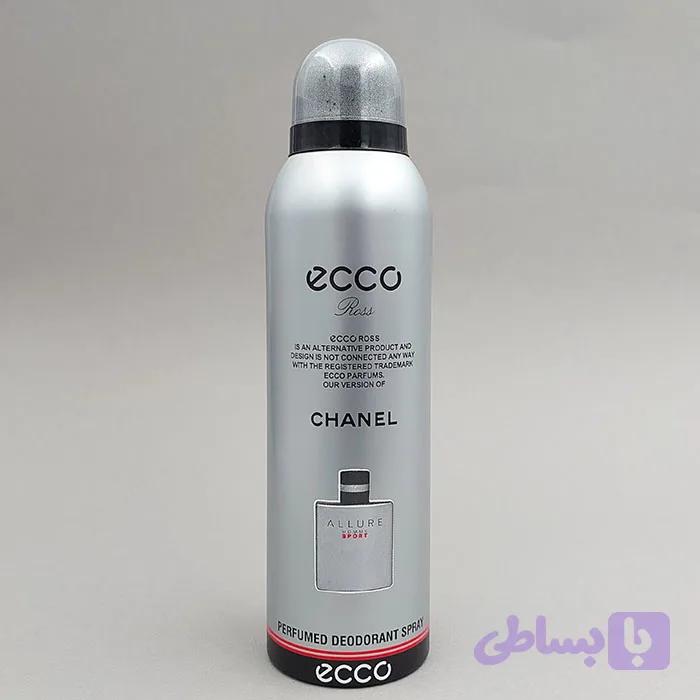 اسپری خوشبو کننده بدن اکو ecco مدل ALLURE HOMME SPORT حجم 200 میل 90547