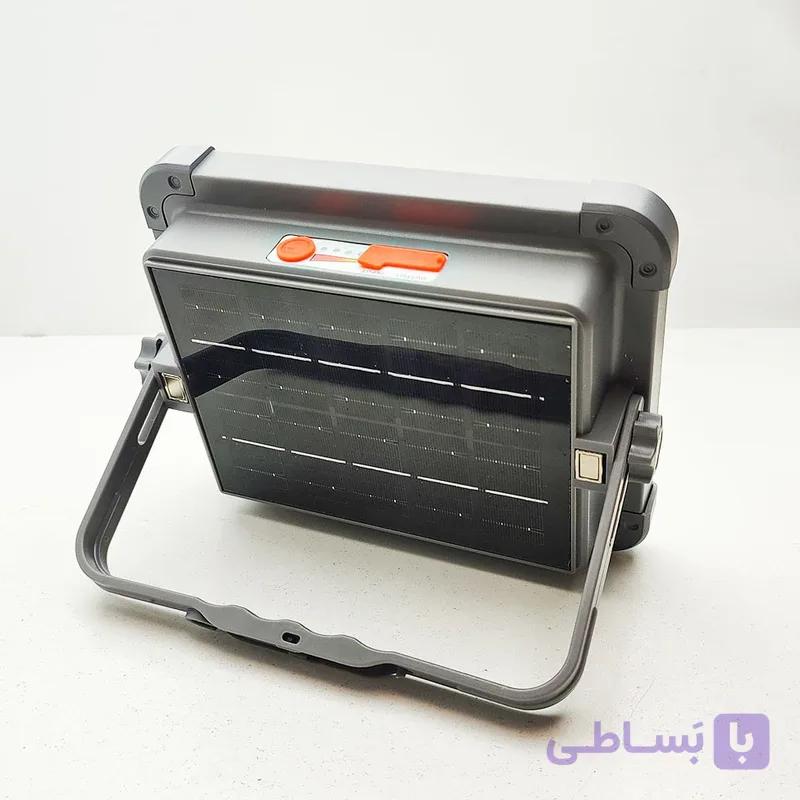 نورافکن کمپینگ پروژکتور ضدآب و شارژی با پنل خورشیدی