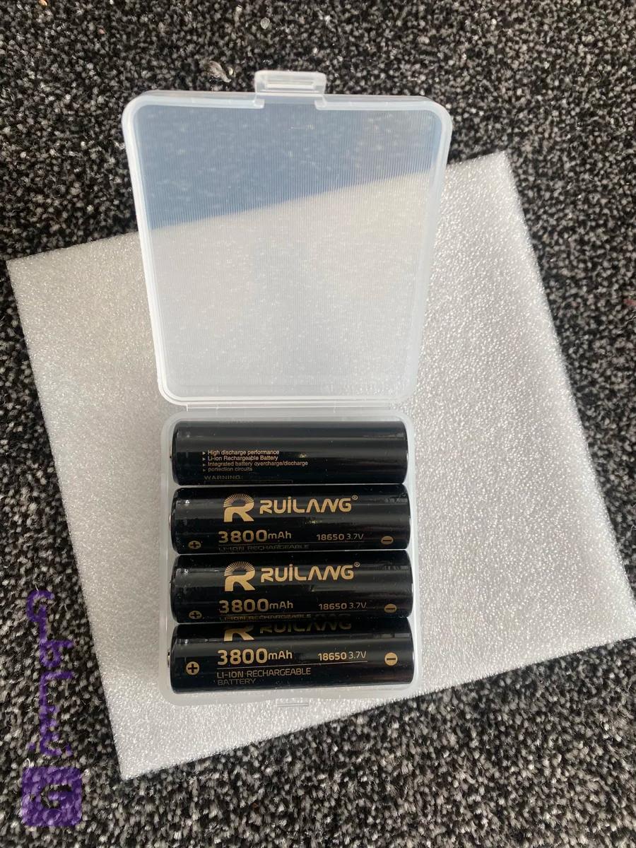 باتری لیتیومی پسته ۴عددی نوک دار رویلانگ اصلی RUILANG 18650 3.7V 3800mAh