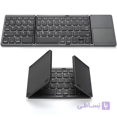 کیبورد بی سیم تاشو گرین لاین مدل Foldable GNFLDBTKB — تصویر 1