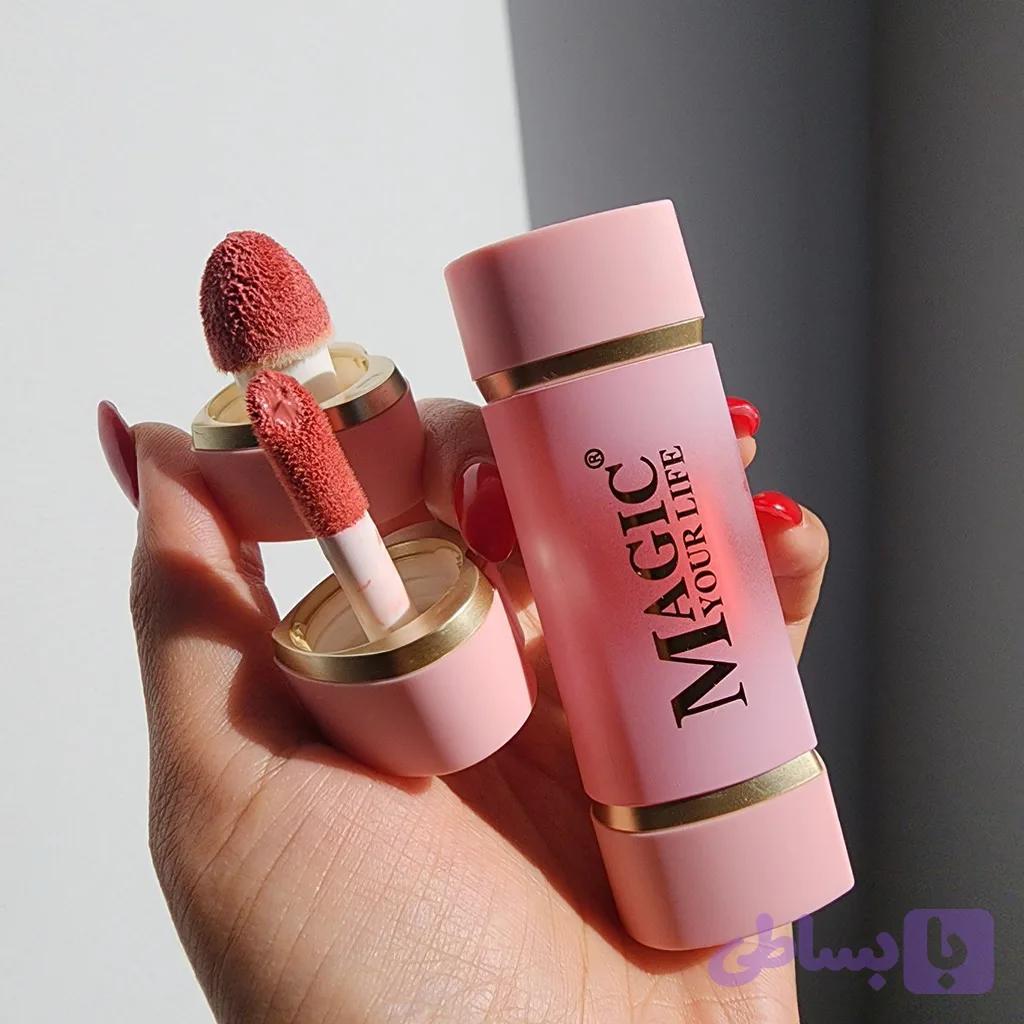 رژگونه و رژ مایع پددار magic — تصویر 1