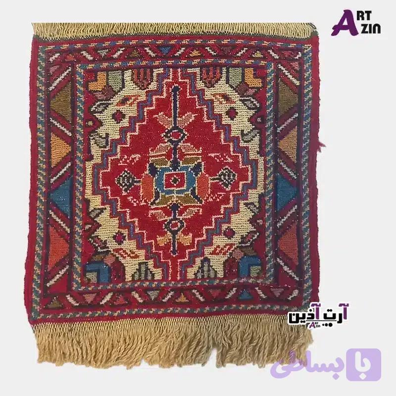 گلیم کوچک سنتی دستبافت ورنی 30*30 سانتی کد: 49 – 500 — تصویر 1