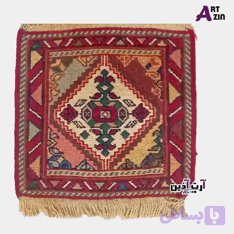 گلیم دستباف کوچک ورنی سنتی 30*30 سانتی کد: 48 – 500 — تصویر 1