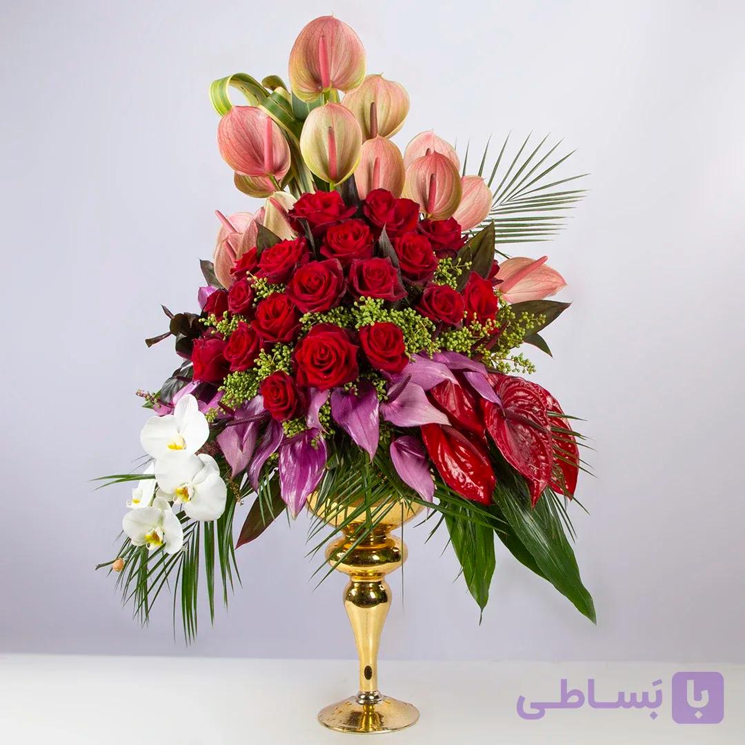 و خرید جام گل تبریک و تشکر کد 7240+ارسال رایگان|باختر