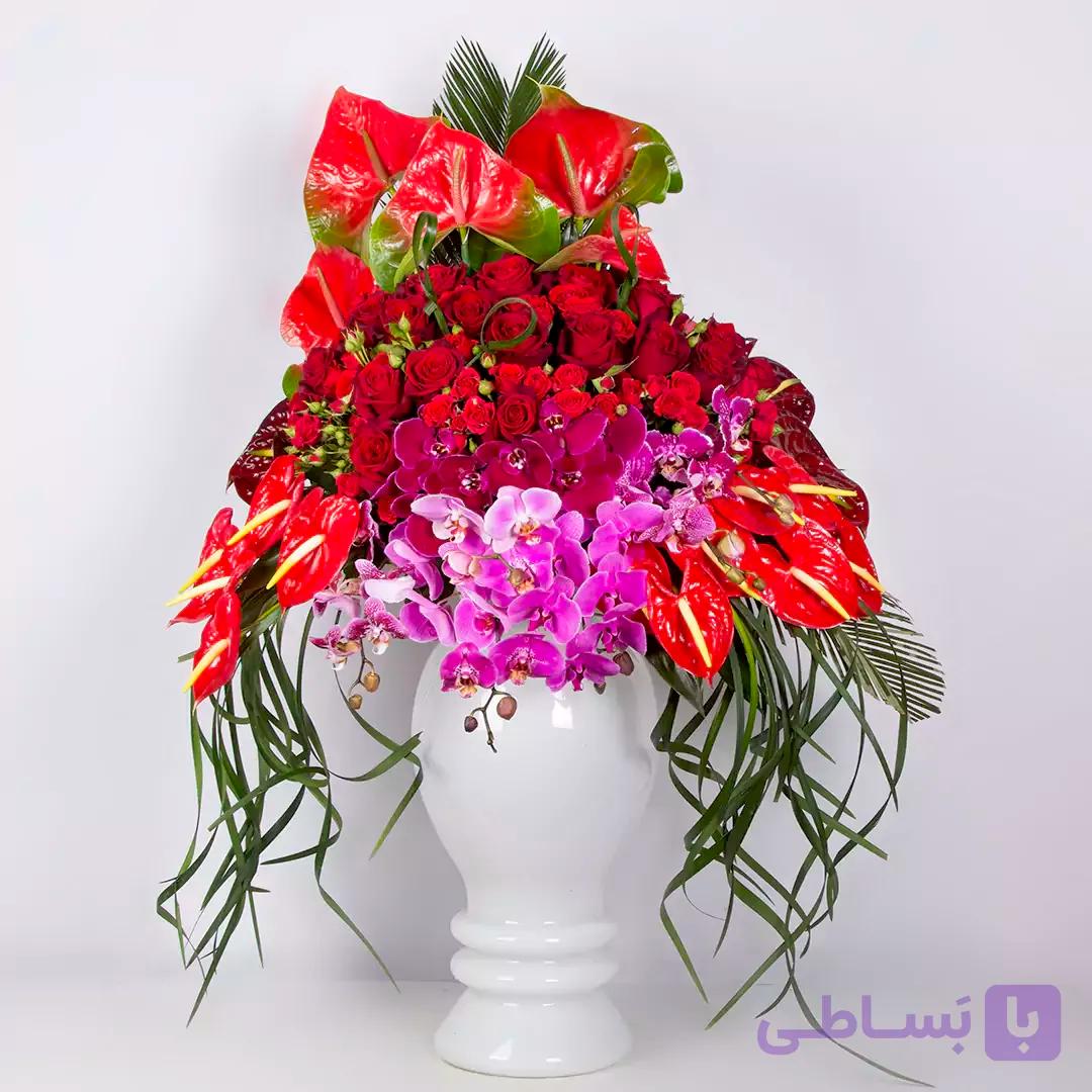 جام گل ارکیده و رز کد 7330+ ارسال رایگان | باختر