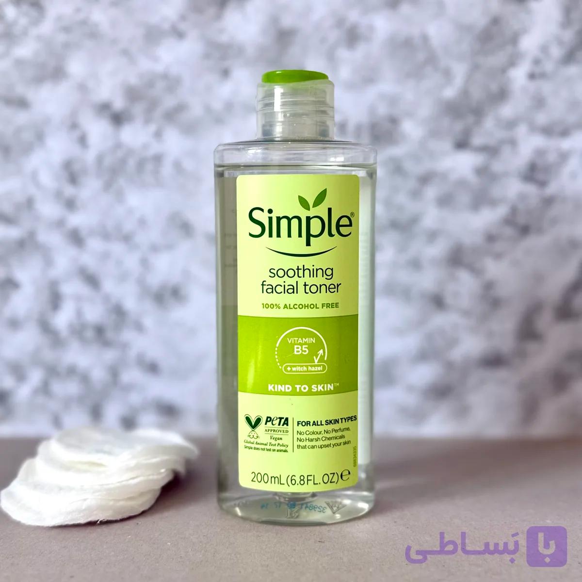تونر سیمپل مدل SOOTHING
