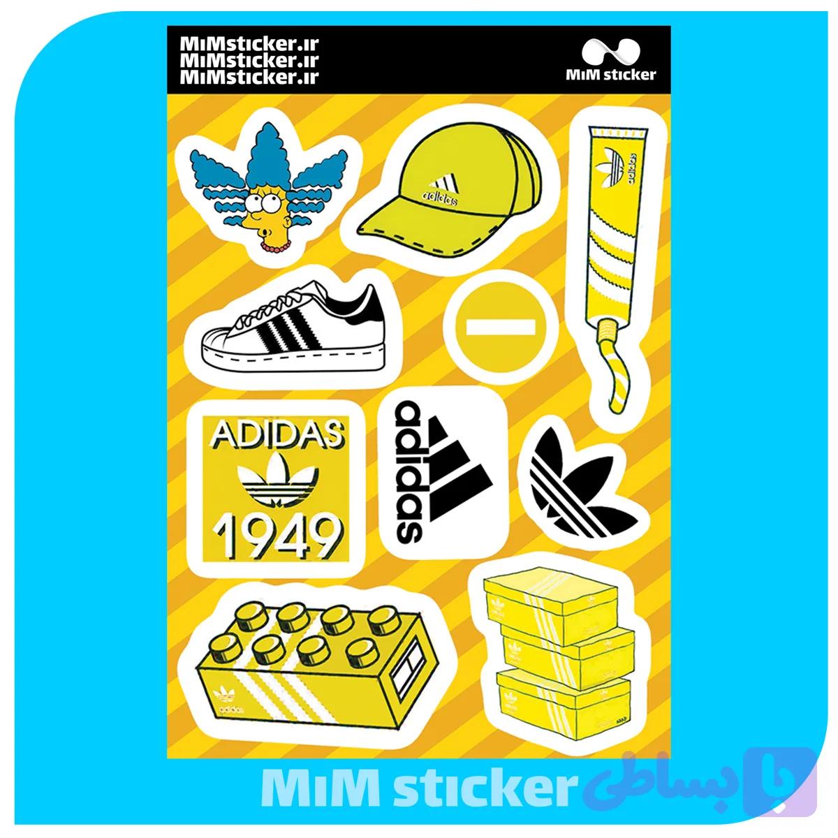 پک 10 عددی استیکر آدیداس adidas
