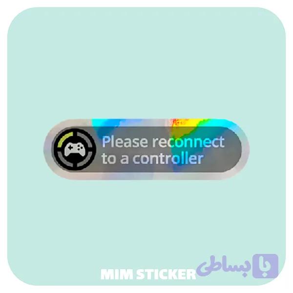 استیکر متالایز Please Reconnect