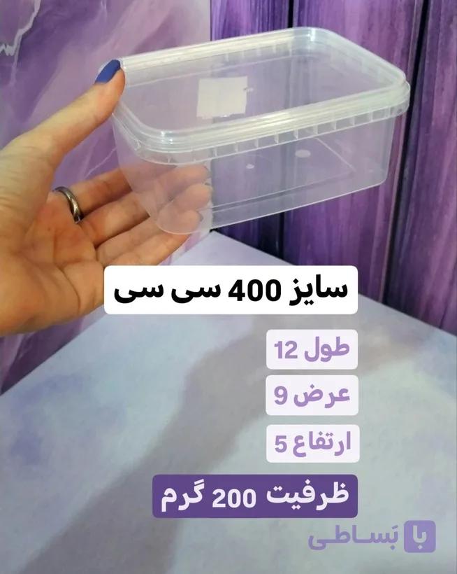 ظرف فریزری ماکروفری 400 سی سی پولادپویش