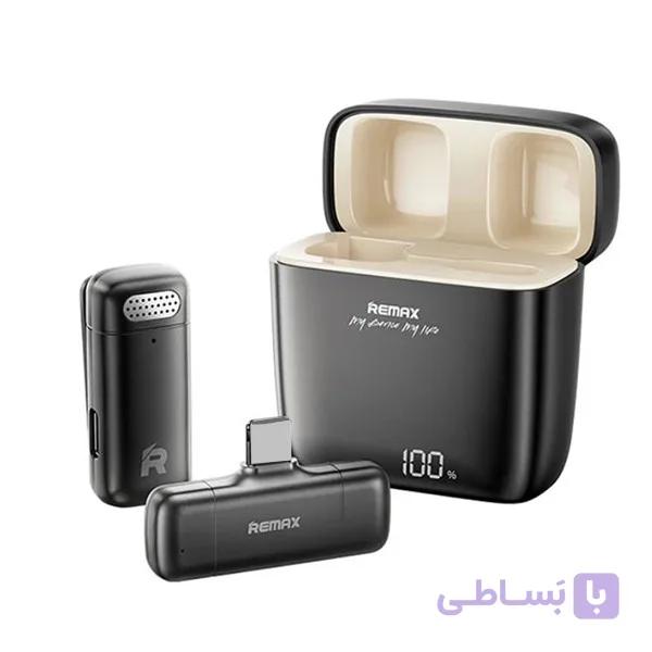 ست میکروفن بی سیم ریمکس مدل رابط لایتنینگ کد K13 — تصویر 1