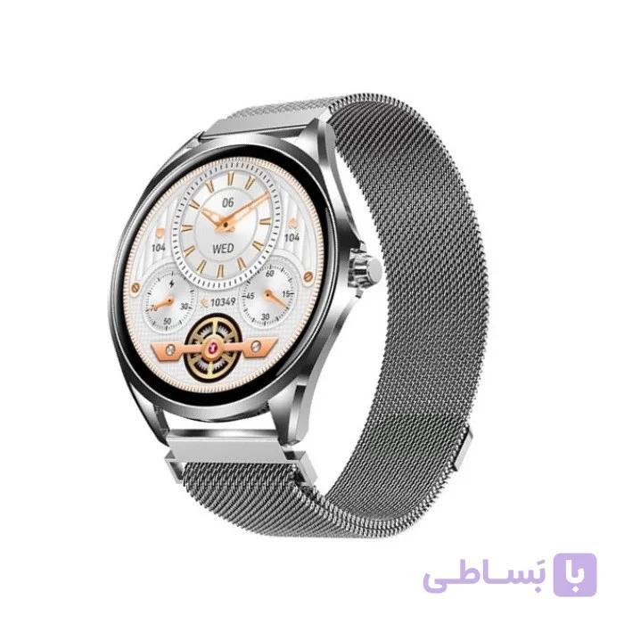 ساعت هوشمند ۱.۴۳ اینچی ریمکس مدل Watch21 با بند استیل مغناطیسی — تصویر 1