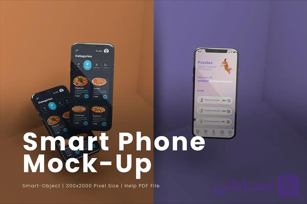 موکاپ صفحه نمایش گوشی هوشمند — تصویر 1