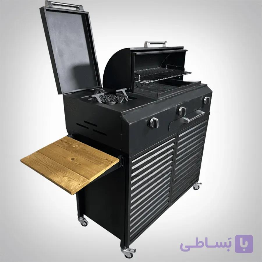 باربیکیو گازی کرکره ای 90 سانتی — تصویر 1