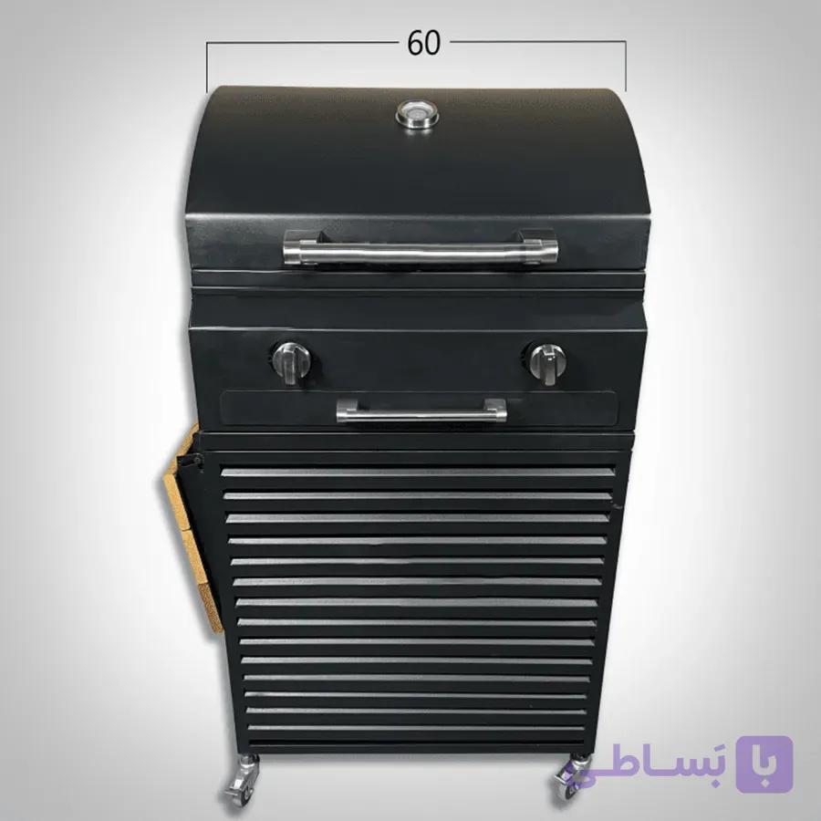 باربیکیو گازی کرکره ای 60 سانتی — تصویر 1