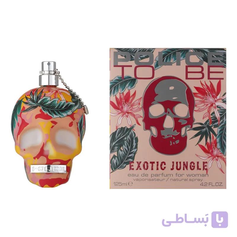 ادوپرفیوم زنانه پلیس مدل To Be Exotic Jungle حجم 125 میلی‌لیتر