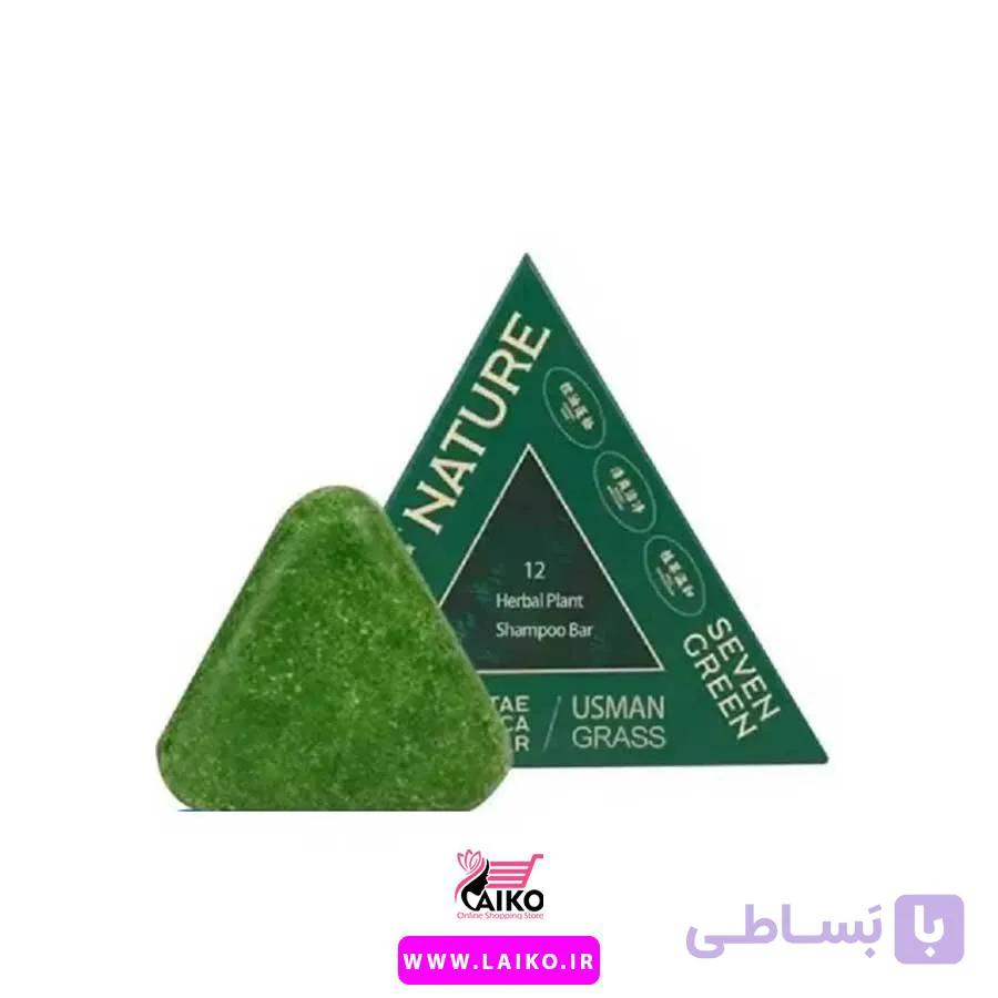 صابون سبز مثلثی رشد مو کره ای — تصویر 1