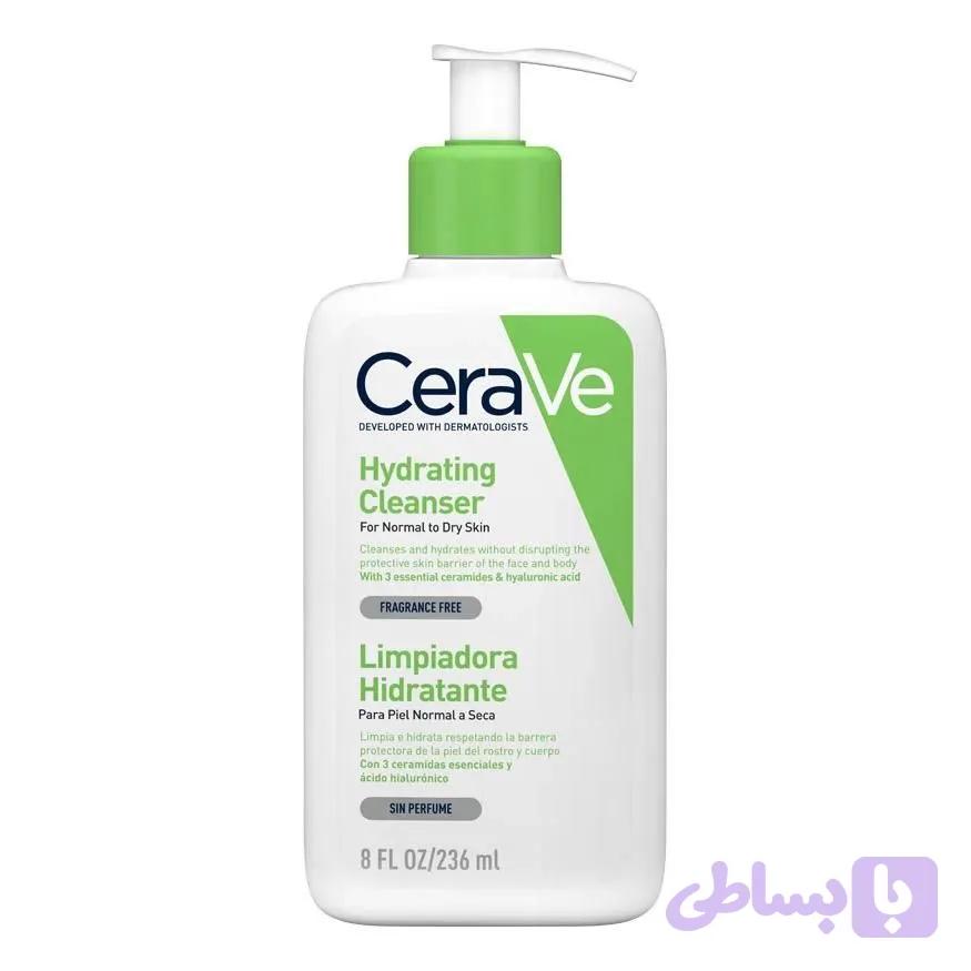 ژل شستشوی آبرسان سراوی مناسب پوست نرمال تا خشک (CeraVe Hydrating Cleanser for Normal to Dry Skin)