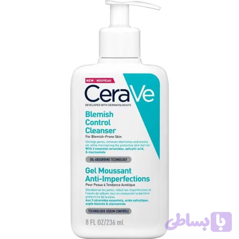ژل شستشوی ضدجوش سراوی مناسب پوست مستعد آکنه (CeraVe Blemish Control Cleanser for Blemish-Prone Skin)
