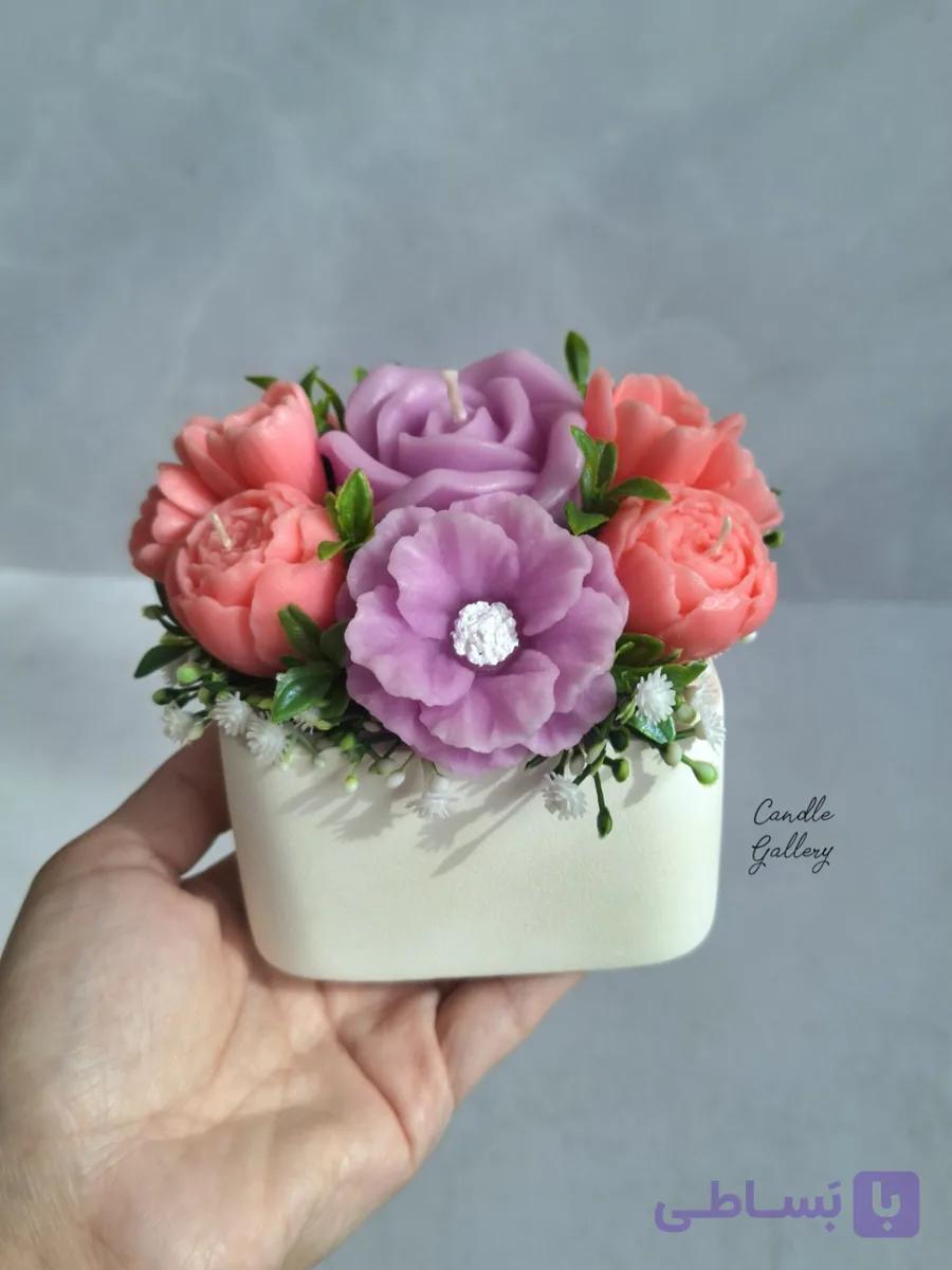 گلدان گل شمعی مدل آیما
