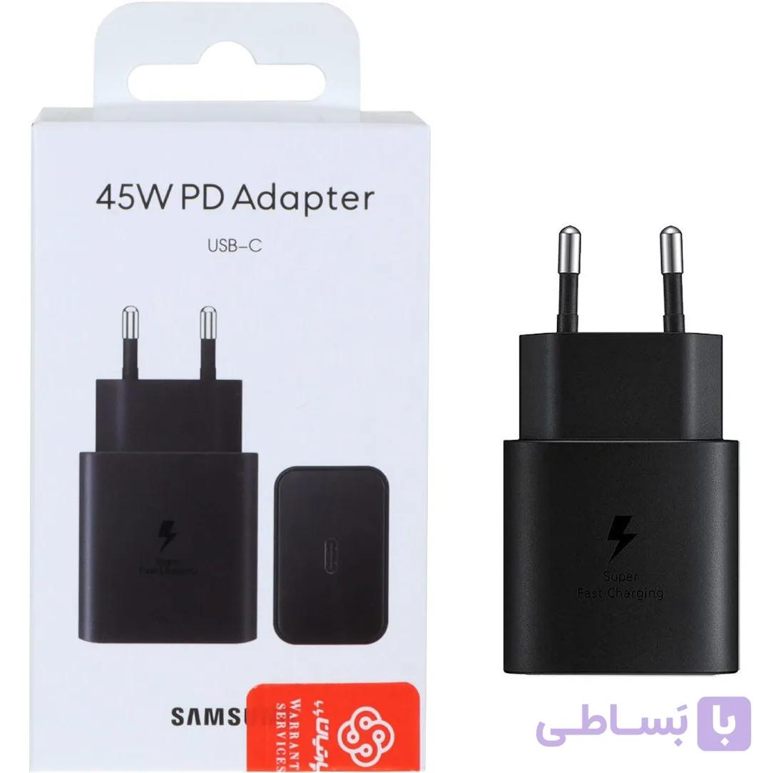 شارژر گوشی اورجینال 45 وات سامسونگ ( SAMSUNG ) فست و PD مجهز به فناوری GAN-NFC ( گارانتی 6 ماهه پارتیان پایا )