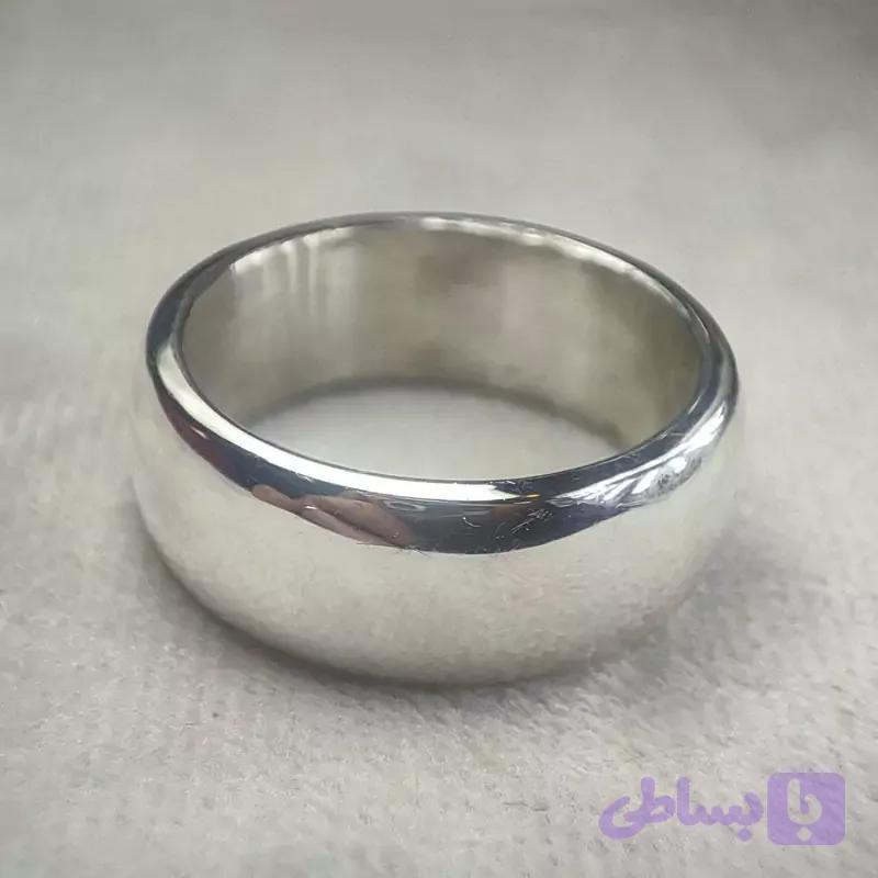 حلقه نقره اسپرت هم زنانه و هم مردانه مدل ساده