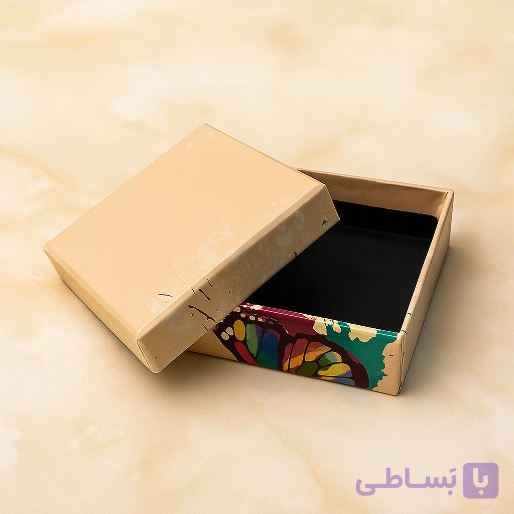 هاردباکس جعبه طلا نیم‌ست 10×10 | جعبه هاردباکس زیورآلات — تصویر 1