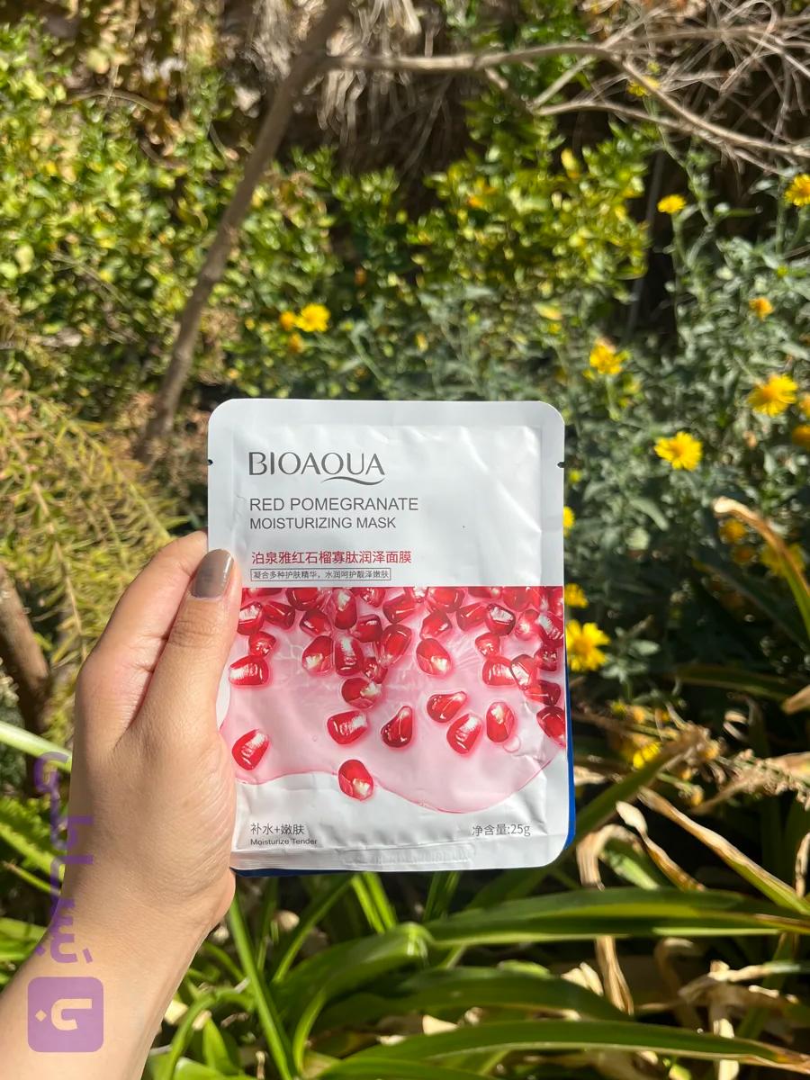 ماسک ورقه ای انار قرمز BIOAQUA آبرسان و شاداب کننده و روشن کننده پوست