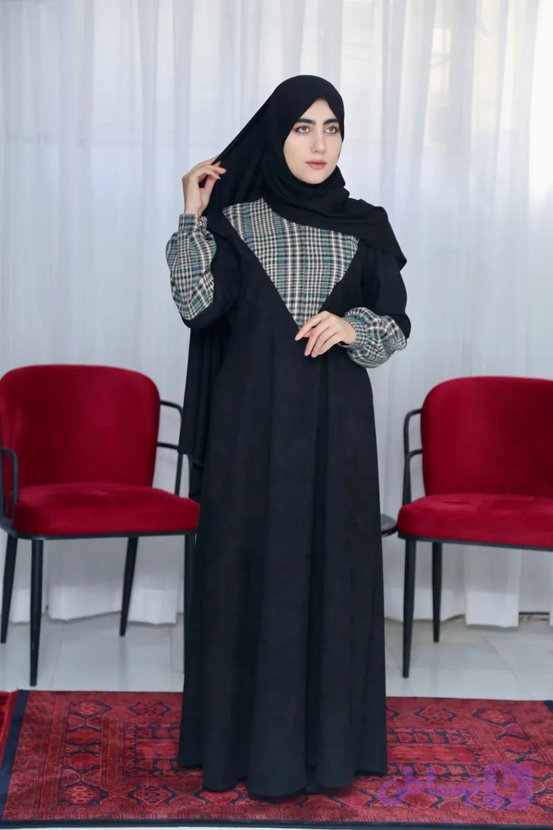 عبا ارغوان مخمل کبریتی