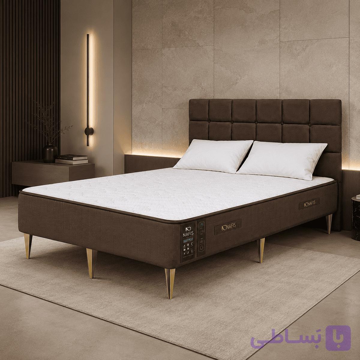 تشک یک نفره پایه دار پلیمری نفیس مدل اسلیپ پلاس C – سایز 200*160 — تصویر 1