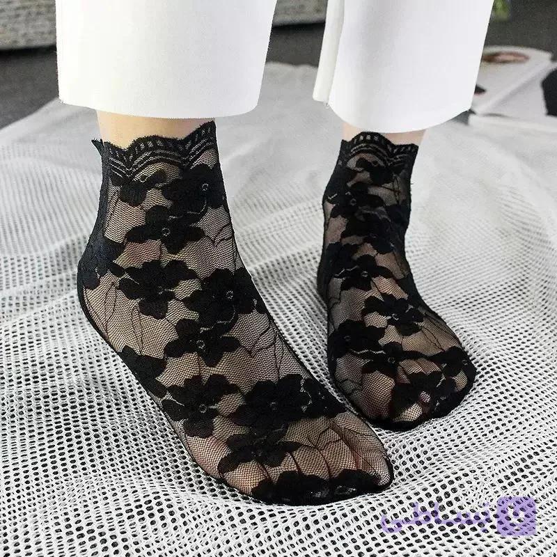 خرید عمده جوراب گیپور مجلسی زنانه گل رز