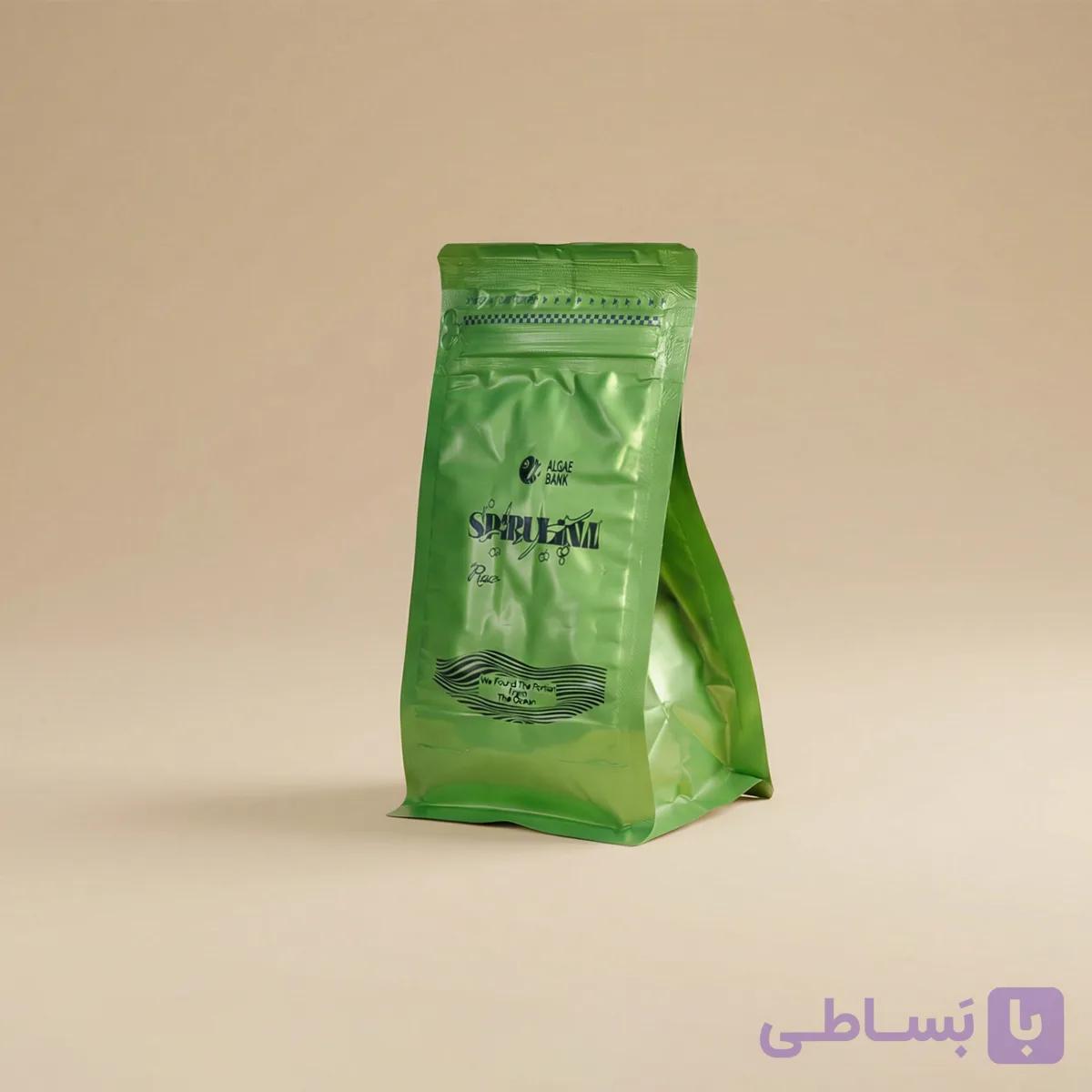 پودر خالص اسپیرولینا (250 گرم) – پاکت زیپ‌دار — تصویر 1