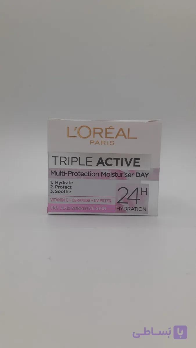 کرم آبرسان شب تریپل اکتیو لورآل TRIPLE ACTIVE — تصویر 1