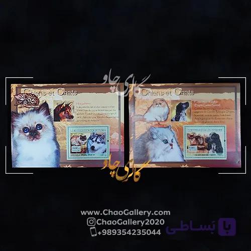 شیت تمبر خارجی گربه ها