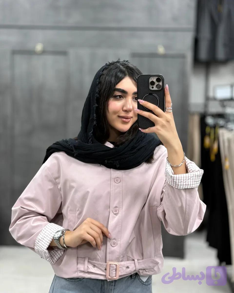 بارانی کمربند دار — تصویر 1