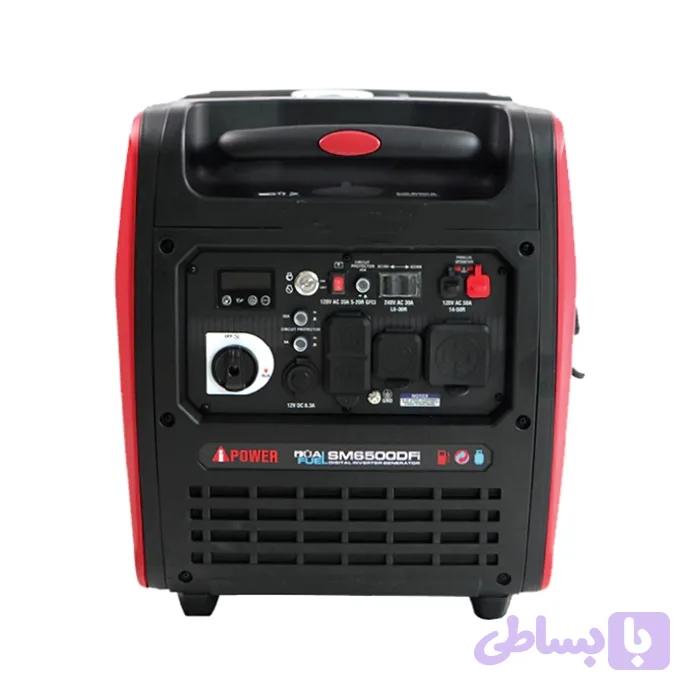 موتور برق دوگانه سوز ای پاور 6.5 کیلووات مدل SM6500DFi — تصویر 1
