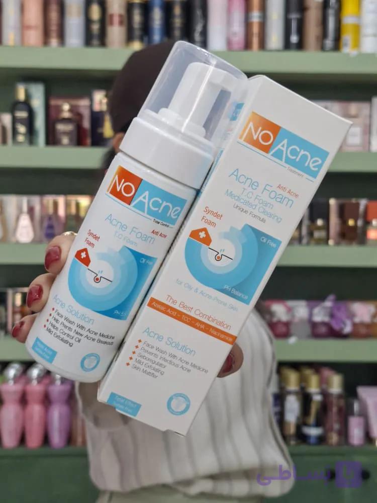 فوم شستشو نو آکنه مدل Acne Solution مناسب پوست چرب و جوش دار حجم 150 میلی لیتر