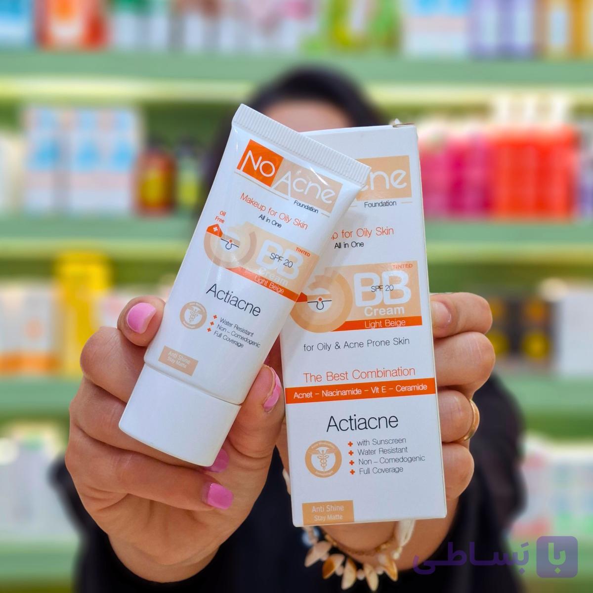 مرطوب کننده رنگی نو آکنه مدل BB با SPF20 مناسب پوست چرب و جوش دار حجم 40 میلی لیتر